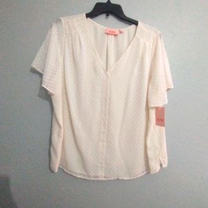 EVRI Dotted Faux Button Down